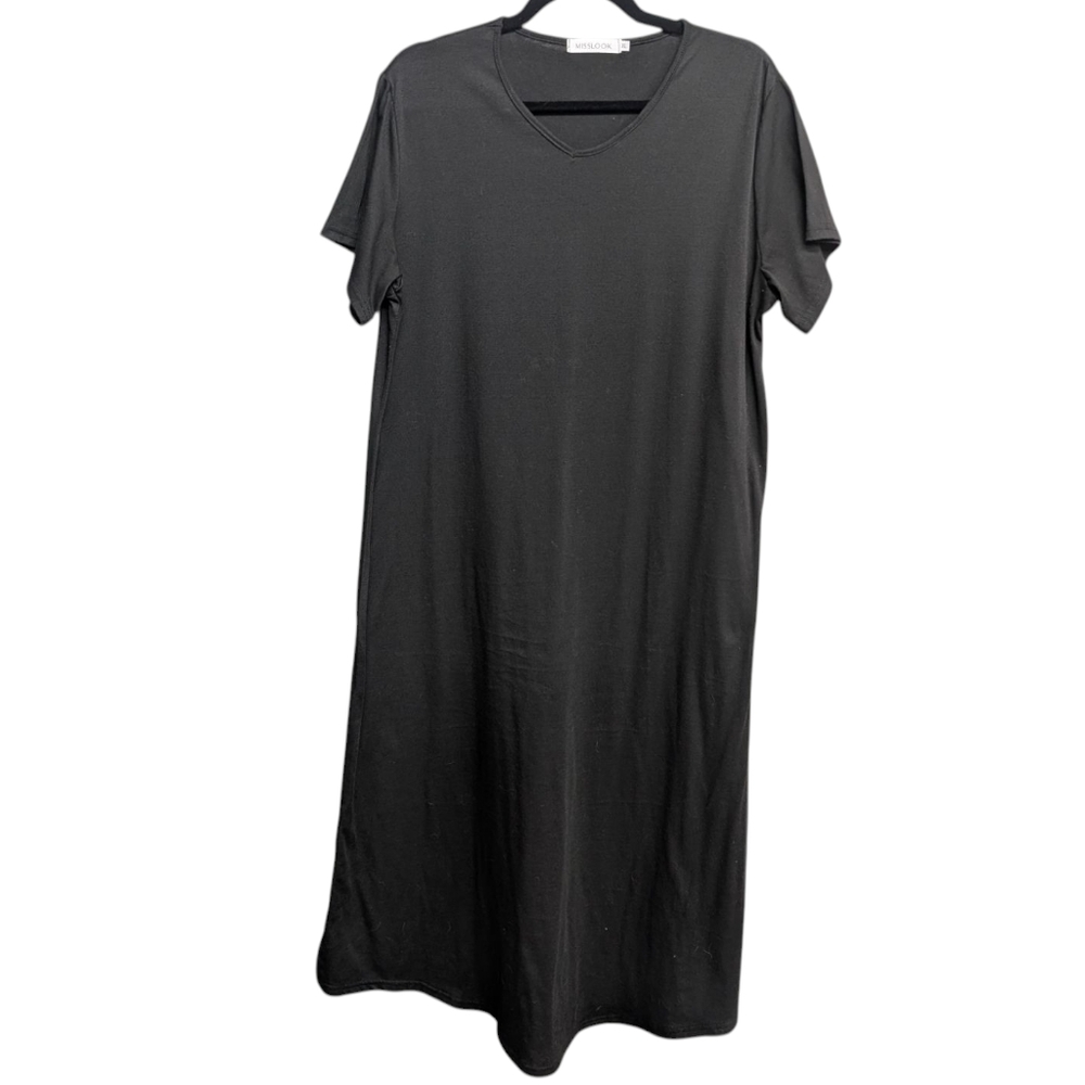 Casual Little Black Midi Dress size XL